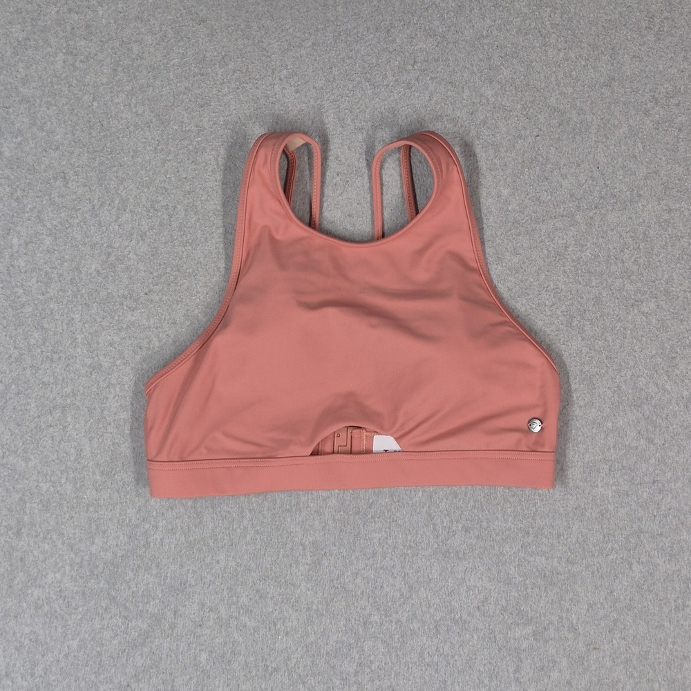 Gymshark Women Sports Bra Medium Pink Wireless Strappy Pullover‎